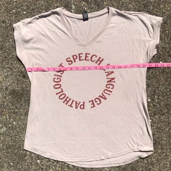 Creamy Neutral beige “Speech Language Pathologist” graphic tee size XL - Picture 2 of 3